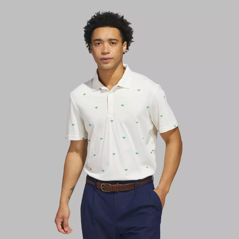 $ 100 Adidas Originals Man's Size XL Printed Trefoil Polo Golf Shirt